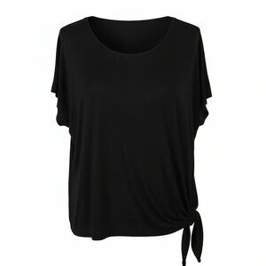 Chico's Black Blouse with Side Tie